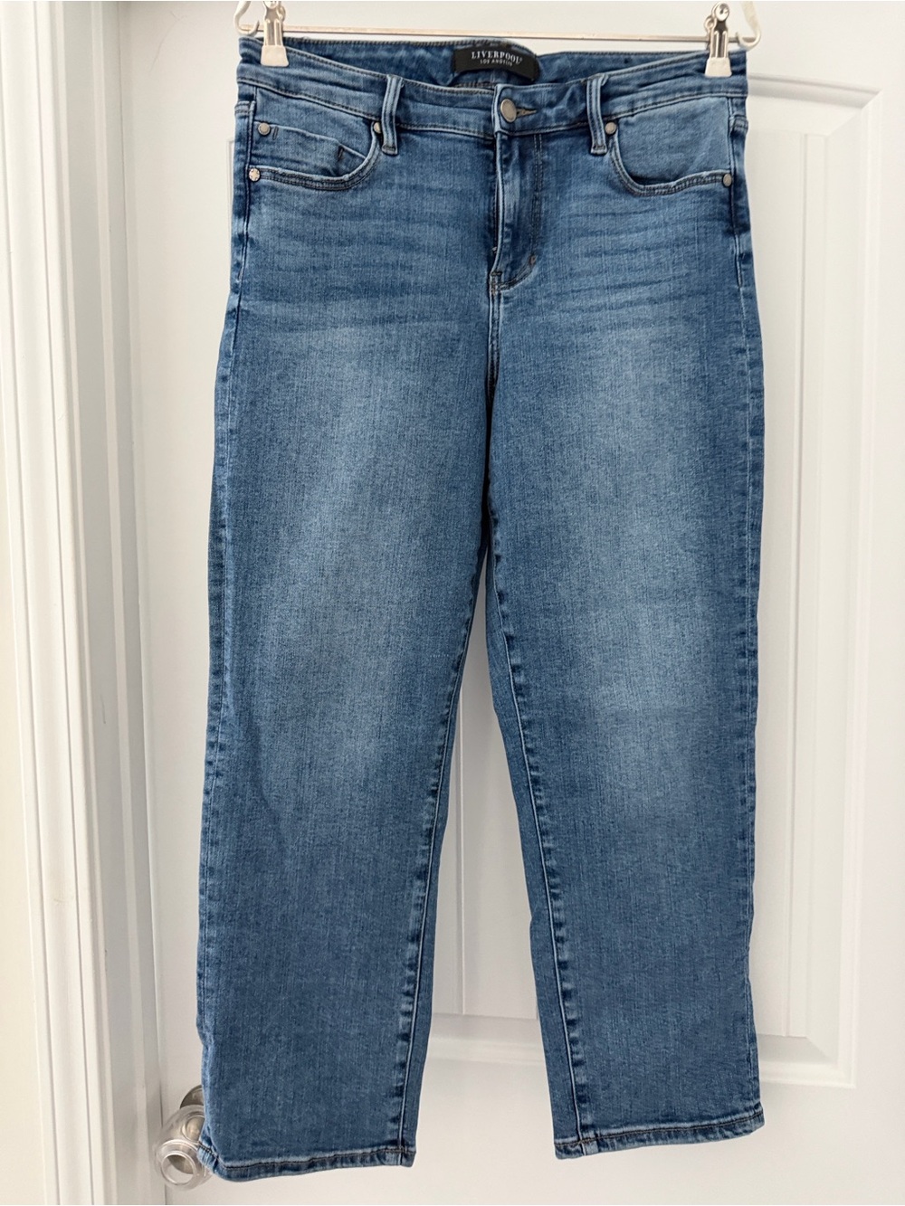 Liverpool Women's Medium Blue Straight-Leg Jeans